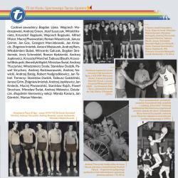 plansza nr 9 z wystawy planszowej "75 lat Klubu Sportowego Tęcza-Społem"
