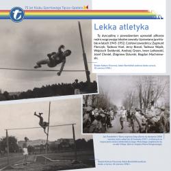 plansza nr 14 z wystawy planszowej "75 lat Klubu Sportowego Tęcza-Społem"