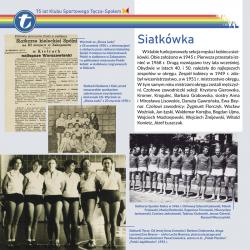 plansza nr 19 z wystawy planszowej "75 lat Klubu Sportowego Tęcza-Społem"
