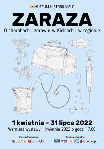 Zaraza. O chorobach i zdrowiu w Kielcach i w regionie - plakat